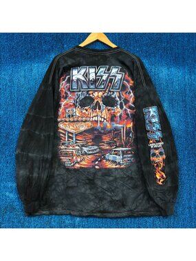 KISS Landlocked in Vegas Metal Band Tie Dye Long Sleeve 3XL